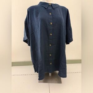 Button up linen top